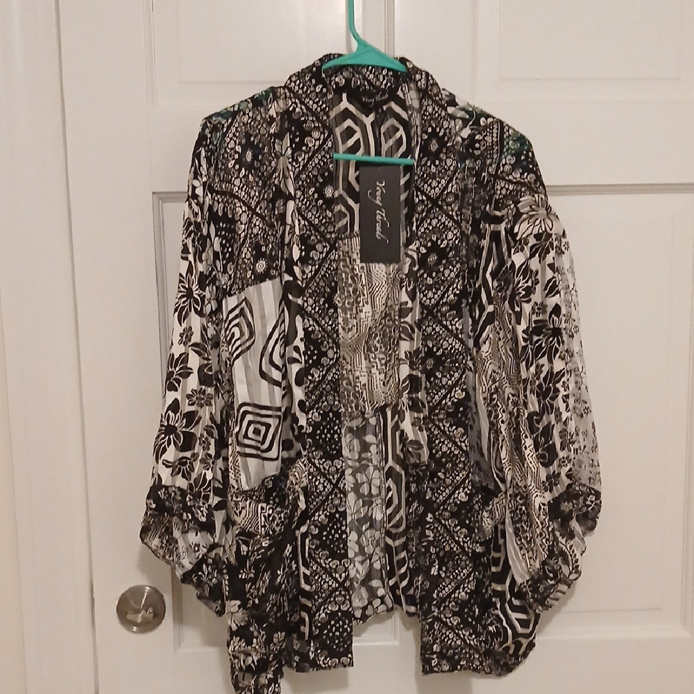 Elegant Black and White Blouse Young Threads